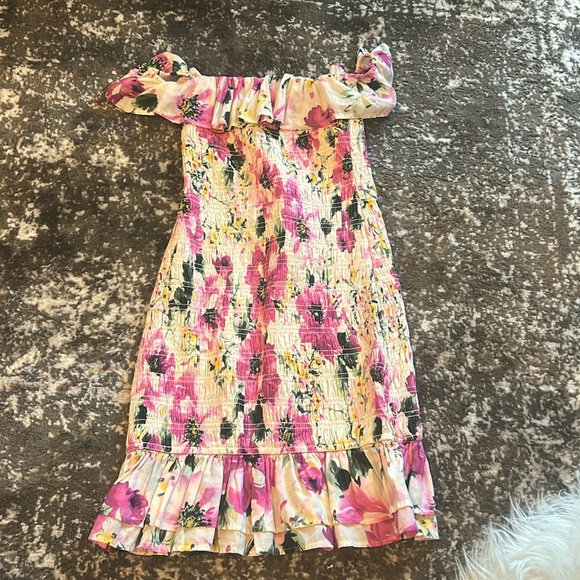 NWT Abercrombie & Fitch Floral Off-Shoulder Dress size SP - Picture 2 of 7